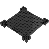 Lego kostka (kostička) 12x12 základ, černá (4153023)